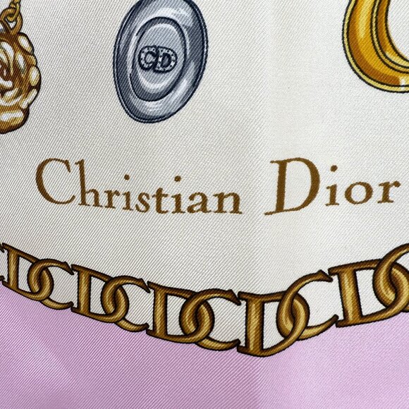 Christian Dior Silk Scarf Pink - Picture 3 of 9